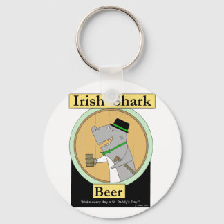 Irish Shark Beer Keychain