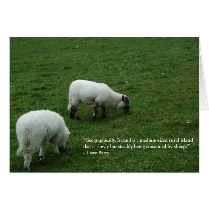 Irish Sheep Card
