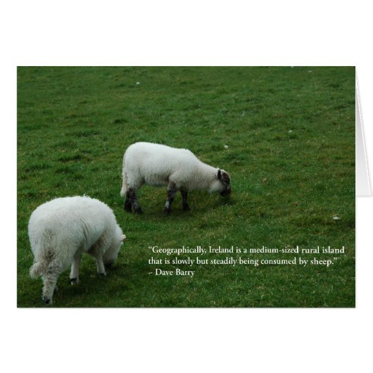 Irish Sheep Cards (Front Horizontal)