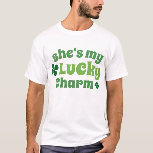 Irish Shes My Lucky Charm Couples Tshirt