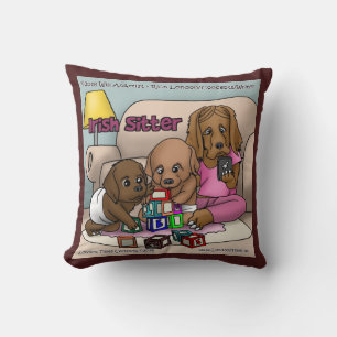 Irish Sitter - Dogs Who Babysit Comic Pillow