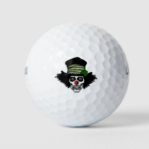 Irish Skeleton Clown Golf Balls