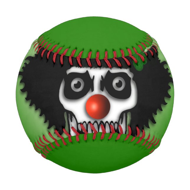 Irish Skeleton Clown Green Baseball (Front)