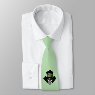 Irish Skeleton Clown Neck Tie