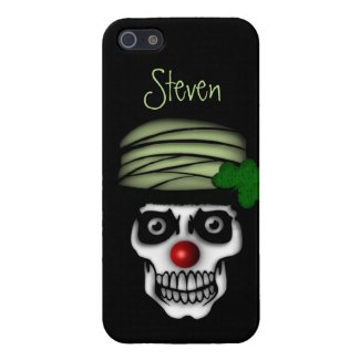 Irish Skeleton Clown Personal iPhone 5/5S Cases