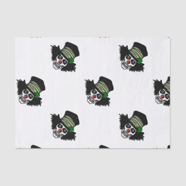 Irish Skeleton Clown Tissue Paper (Front)