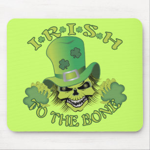 Irish Skull Mouse Pad