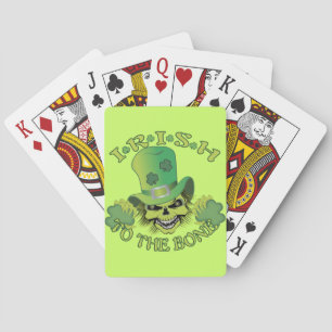 Irish Skull Poker Cards