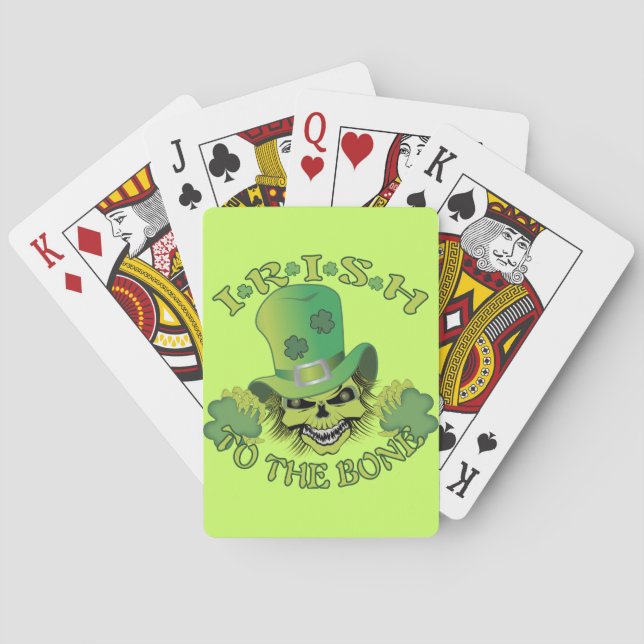 Irish Skull Poker Cards (Back)