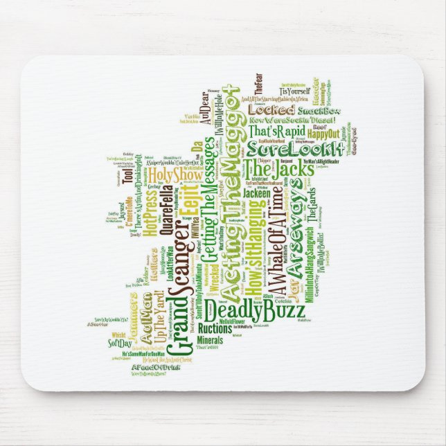 Irish Slang Mpa Mouse Pad (Front)