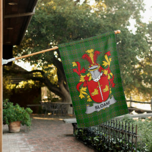  Irish Sloane Coat of Arms Family Crest Ireland House Flag