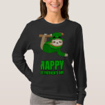 Irish Sloth Happy St Patricks Day   Kids Ireland T-Shirt