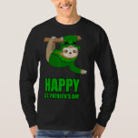 Irish Sloth Happy St Patricks Day   Kids Ireland T-Shirt