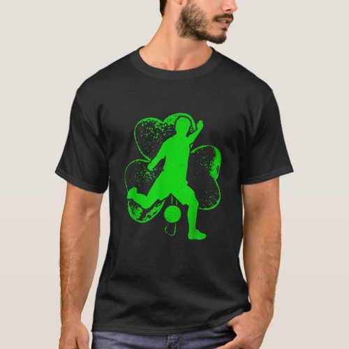 Irish Soccer Shamrock Funny Irish St Patrick Day M T_Shirt