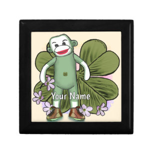 Irish Sock Monkey Gift Box