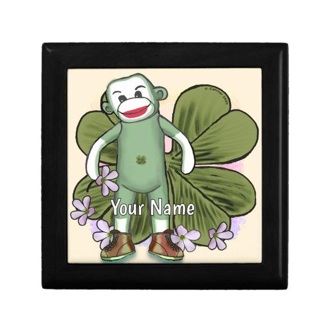 Irish Sock Monkey Gift Box (Front)