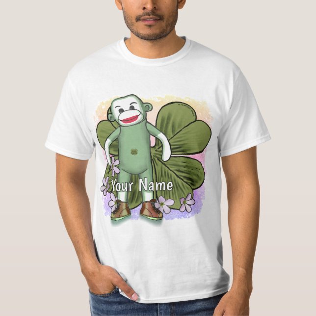 Irish Sock Monkey T-Shirt (Front)