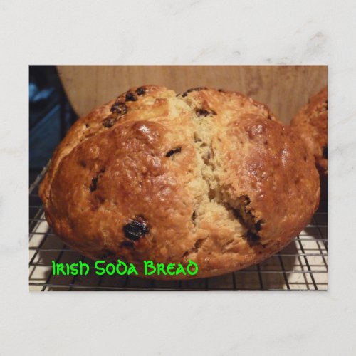 Irish Soda Bread Recipe Post Card