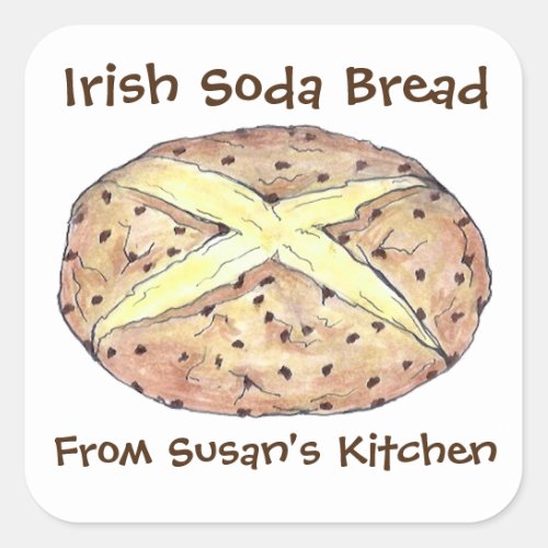 Irish Soda Bread St Patricks Day Baking Stickers