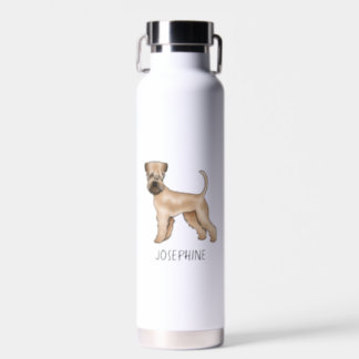 Irish Soft-Coated Wheaten Terrier And Custom Name Water Bottle