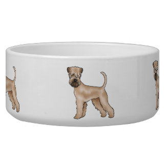 Irish Soft-Coated Wheaten Terrier Cartoon Dogs Bowl