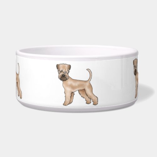 Irish Soft_Coated Wheaten Terrier Cartoon Dogs Bowl