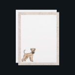 Irish Soft-Coated Wheaten Terrier Cute Cartoon Dog Letterhead<br><div class="desc">Destei's original cartoon illustration of a cute Soft-coated Wheaten Terrier breed dog. The middle is white while the border color is light beige with a decorative texture that can be removed,  if so wished. The border color can be changed to any other color as well.</div>