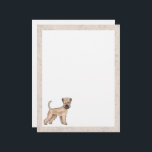 Irish Soft-Coated Wheaten Terrier Cute Cartoon Dog Letterhead<br><div class="desc">Destei's original cartoon illustration of a cute Soft-coated Wheaten Terrier breed dog. The middle is white while the border color is light beige with a decorative texture that can be removed,  if so wished. The border color can be changed to any other color as well.</div>