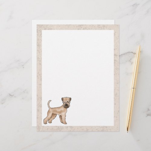 Irish Soft_Coated Wheaten Terrier Cute Cartoon Dog Letterhead