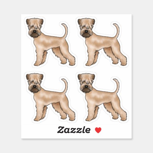 Irish Soft_Coated Wheaten Terrier Cute Cartoon Dog Sticker