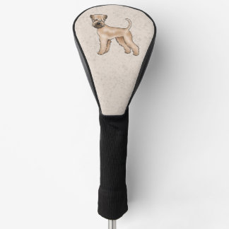 Irish Soft-Coated Wheaten Terrier Cute Dog Beige Golf Head Cover