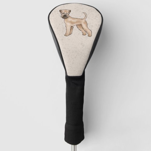Irish Soft_Coated Wheaten Terrier Cute Dog Beige Golf Head Cover