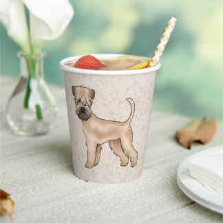 Irish Soft-Coated Wheaten Terrier Cute Dog Beige Paper Cups