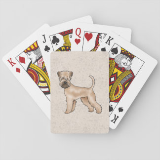Irish Soft-Coated Wheaten Terrier Cute Dog Beige Playing Cards