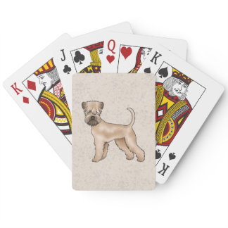 Irish Soft-Coated Wheaten Terrier Cute Dog Beige Poker Cards