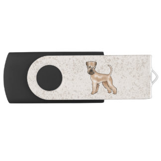 Irish Soft-Coated Wheaten Terrier Dog Standing Flash Drive