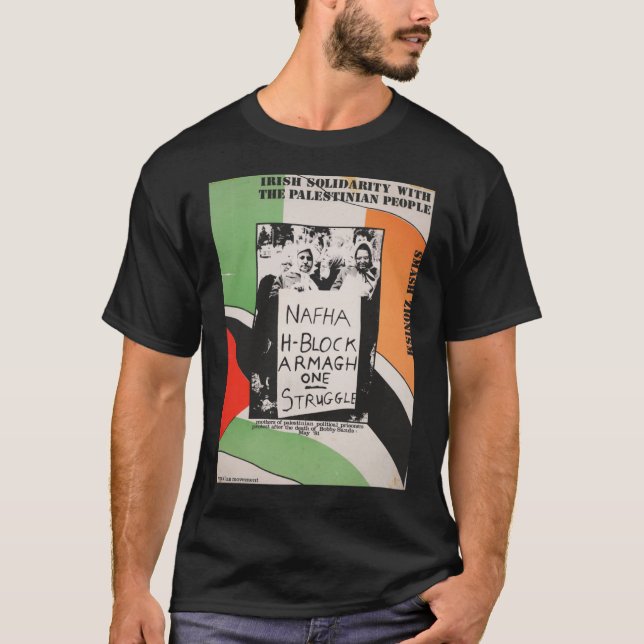 Irish Solidarity With The Palestinian People  Post T-Shirt (Front)