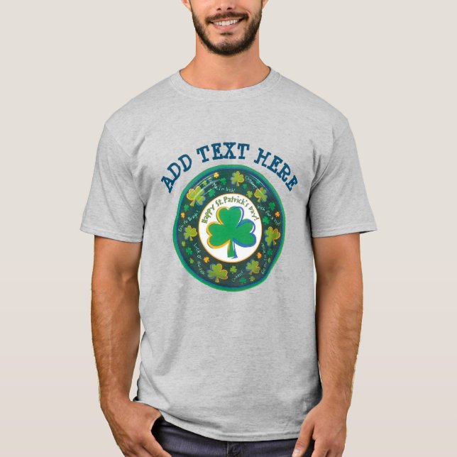 Irish St Patrick Circle T-Shirt (Front)