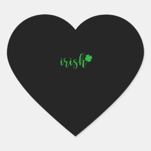 Irish St Patrick Day Men Women Saint Patricks Sham Heart Sticker