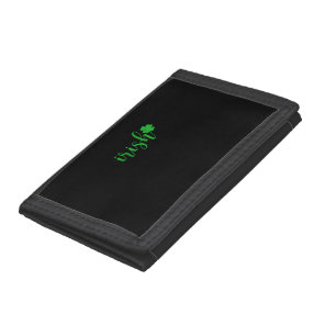 Irish St Patrick Day Men Women Saint Patricks Sham Tri-fold Wallet