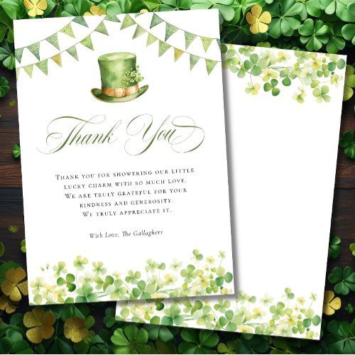 Irish St Patrick's Baby Shower Green Shamrock
