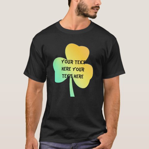 Irish St Patricks Day Custom Designed Shamrock T_Shirt