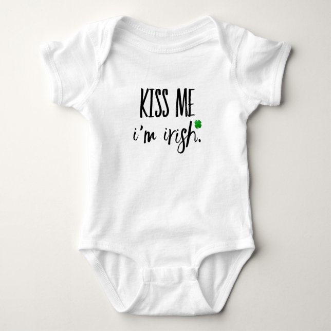 Irish St Patrick's Day Gift Friends Baby Bodysuit (Front)