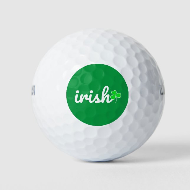 Irish St. Patrick's Day Golf Balls (Front)