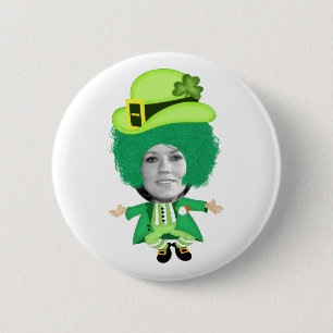 Irish St Patricks Day Jig, Photo Framed Head Button