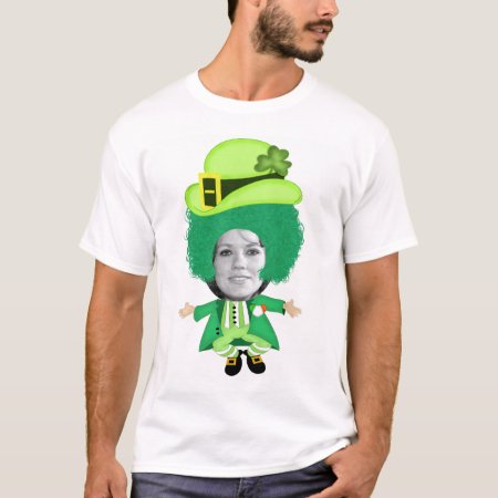 Irish St Patricks Day Jig, Photo Framed Head T-shirt