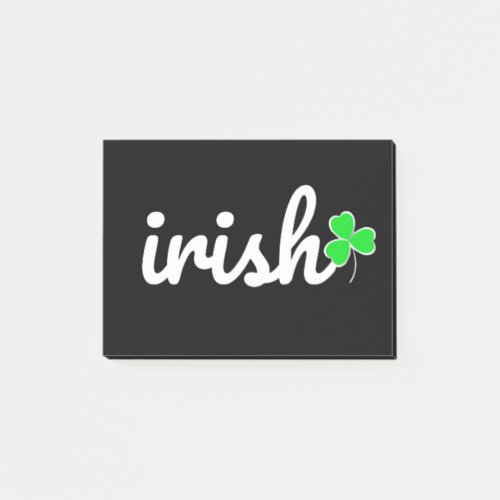 Irish St Patricks Day Lucky Shamrock Post_it Notes