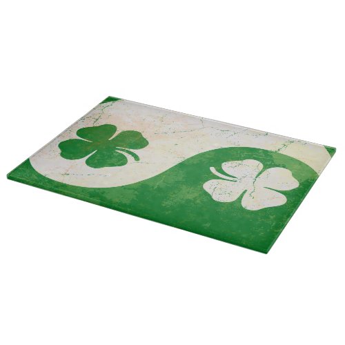 Irish St Patricks Day Shamrock Design Cutting Board