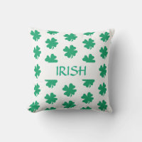 Irish St Patrick's Day Shamrock Leaf Pattern Green