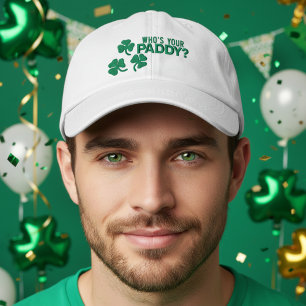 Irish St Patricks Day Whos Your Paddy Embroidered Baseball Cap